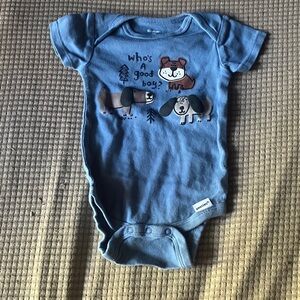 Gerber Blue Dog Graphic Bodysuit